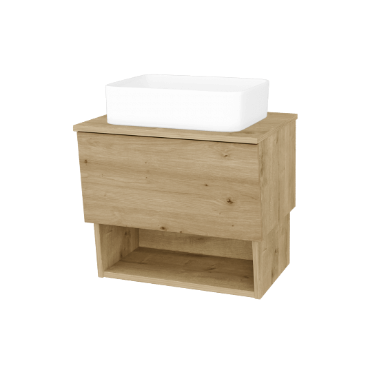 Umývadlová skrinka INVENCE SZZO 65 (umývadlo Joy)  - D09 Arlington - D22 Karamel - Nie