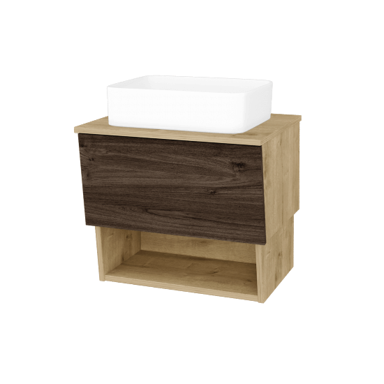 Umývadlová skrinka INVENCE SZZO 65 (umývadlo Joy)  - D09 Arlington - D25 Teak - Nie