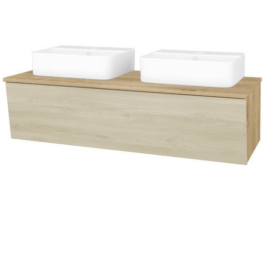 Umývadlová skrinka INVENCE SZZ 125 (2 umývadlá Joy 3)  - D09 Arlington - D24 Ohio - Nie