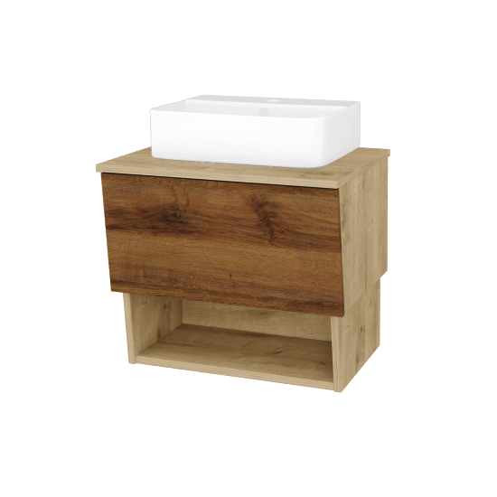 Umývadlová skrinka INVENCE SZZO 65 (umývadlo Joy 3)  - D09 Arlington - D27 Cognac - Nie