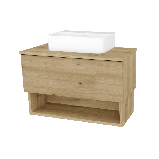 Umývadlová skrinka INVENCE SZZO 80 (umývadlo Joy 3)  - D09 Arlington - D22 Karamel - Nie