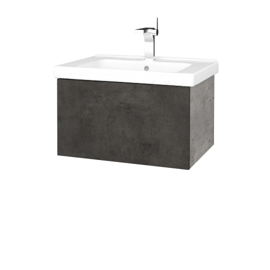 Umývadlová skrinka VARIANTE SZZ 65 (umývadlo Harmonia)  - D01 Betón - D16 Tmavý betón