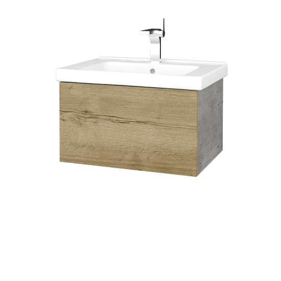 Umývadlová skrinka VARIANTE SZZ 65 (umývadlo Harmonia)  - D01 Betón - D26 Ontario