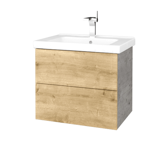Umývadlová skrinka VARIANTE SZZ2 65 (umývadlo Harmonia)  - D01 Betón - D09 Arlington