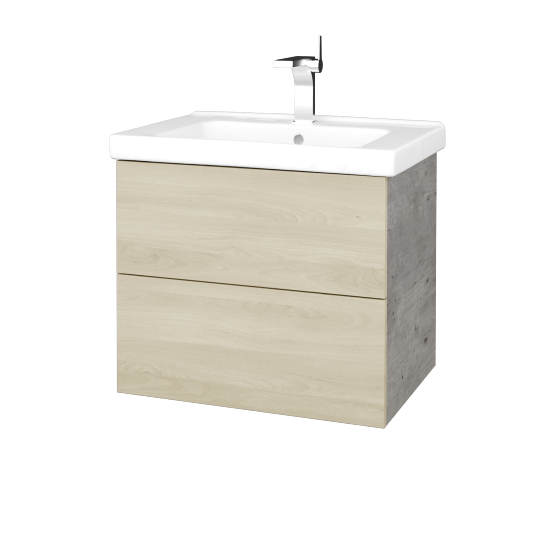 Umývadlová skrinka VARIANTE SZZ2 65 (umývadlo Harmonia)  - D01 Betón - D24 Ohio