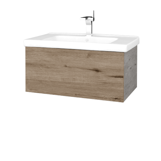 Umývadlová skrinka VARIANTE SZZ 80 (umývadlo Harmonia)  - D01 Betón - D23 Herkules