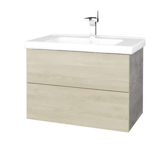 Umývadlová skrinka VARIANTE SZZ2 80 (umývadlo Harmonia)  - D01 Betón - D24 Ohio