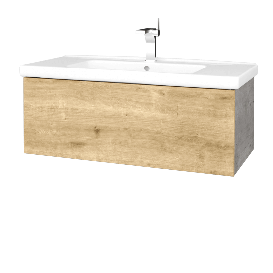 Umývadlová skrinka VARIANTE SZZ 100 (umývadlo Harmonia)  - D01 Betón - D09 Arlington