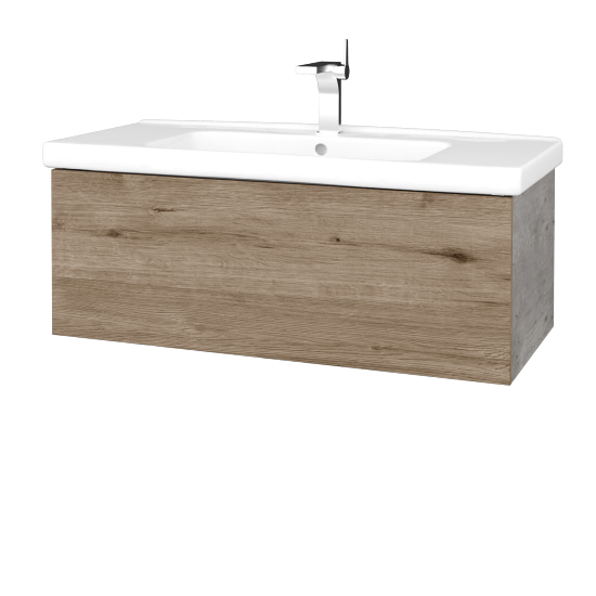 Umývadlová skrinka VARIANTE SZZ 100 (umývadlo Harmonia)  - D01 Betón - D23 Herkules
