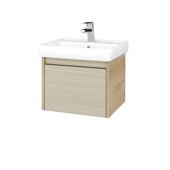 Kúpeľňová skrinka BONO SZZ 55 (umývadlo Q)  - D15 Nebraska - D04 Dub