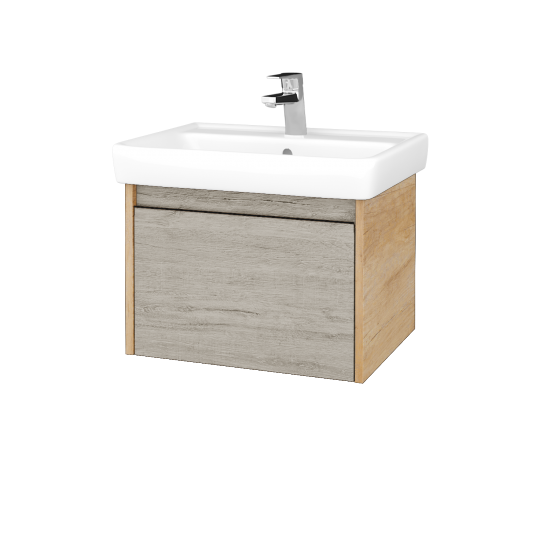 Kúpeľňová skrinka BONO SZZ 60 (umývadlo Q)  - D15 Nebraska - D05 Oregon