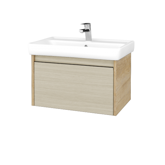 Kúpeľňová skrinka BONO SZZ 70 (umývadlo Q)  - D15 Nebraska - D04 Dub