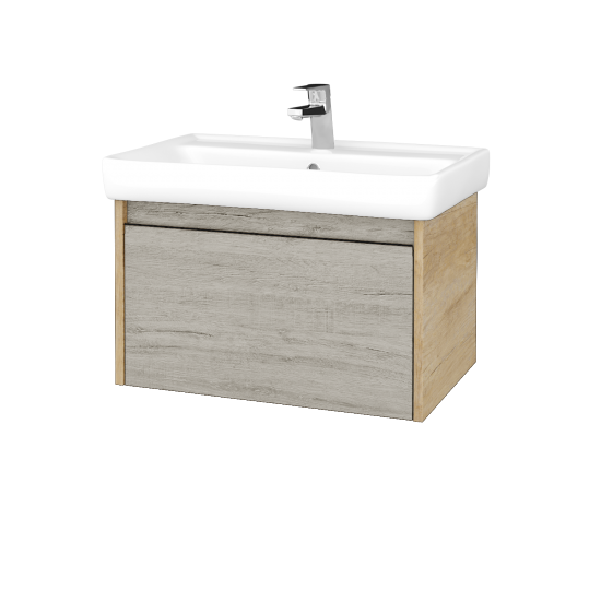 Kúpeľňová skrinka BONO SZZ 70 (umývadlo Q)  - D15 Nebraska - D05 Oregon