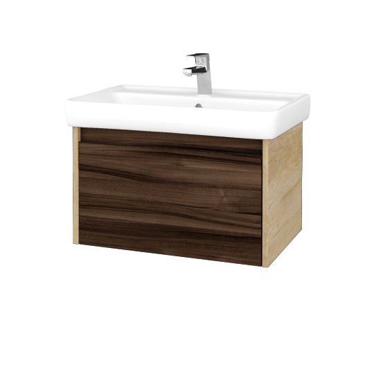 Kúpeľňová skrinka BONO SZZ 70 (umývadlo Q)  - D15 Nebraska - D06 Orech