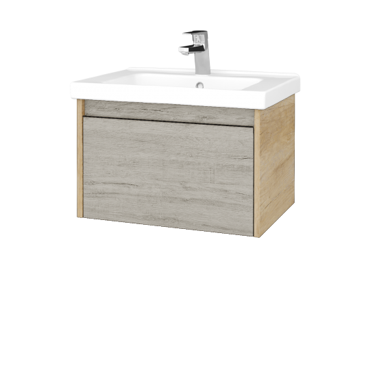 Kúpeľňová skrinka BONO SZZ 65 (umývadlo Harmonia)  - D15 Nebraska - D05 Oregon