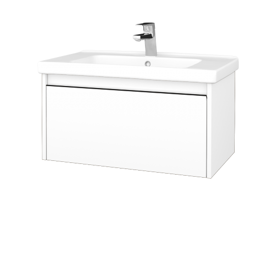 Koupelnová skříňka BONO SZZ 80 (umyvadlo Harmonia)  - N01 Bílá lesk - Úchytka T33 - N01 Bílá lesk