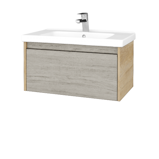 Kúpeľňová skrinka BONO SZZ 80 (umývadlo Harmonia)  - D15 Nebraska - D05 Oregon