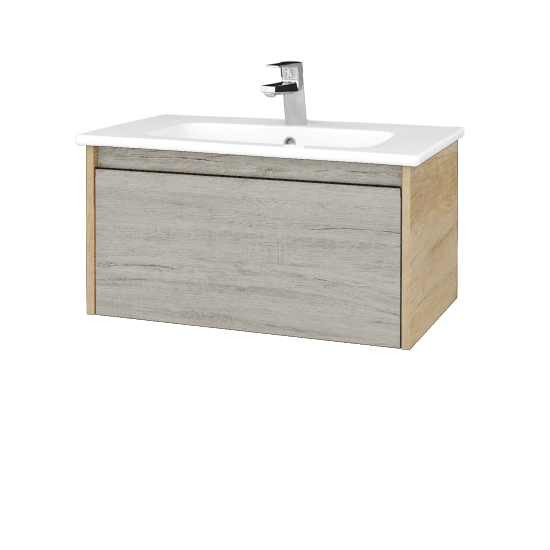 Umývadlová skrinka BONO SZZ 80 (umývadlo Euphoria)  - D15 Nebraska - D05 Oregon