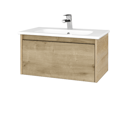 Umývadlová skrinka BONO SZZ 80 (umývadlo Euphoria)  - D15 Nebraska - D09 Arlington