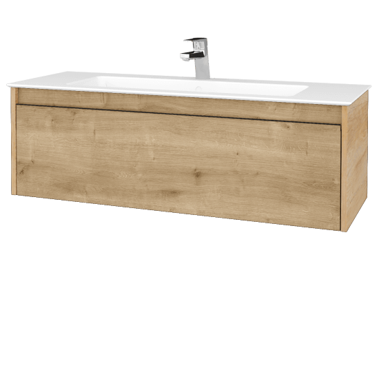 Umývadlová skrinka BONO SZZ 120 (umývadlo Pura s 1 otvorom pre batériu)  - D15 Nebraska - D09 Arlington