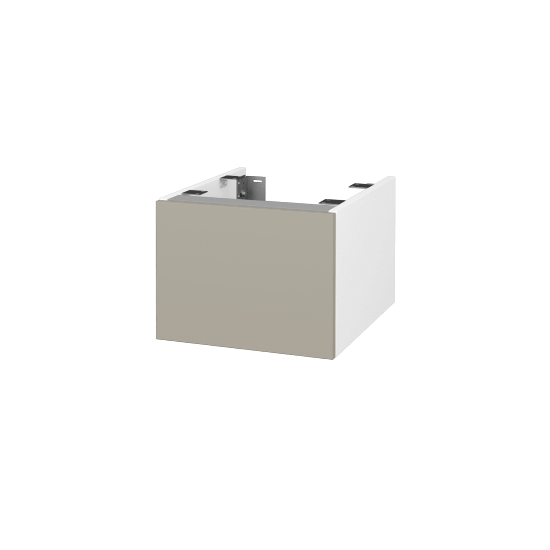 Doplňková skříňka pod desku DSD SZZ1 40 (výška 30 cm)  - N01 Bílá lesk - M05 Béžová mat - Ne