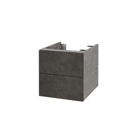 Doplňková skříňka pod desku DSD SZZ2 40 (výška 40 cm)  - D01 Beton - D16 Beton tmavý - Ne