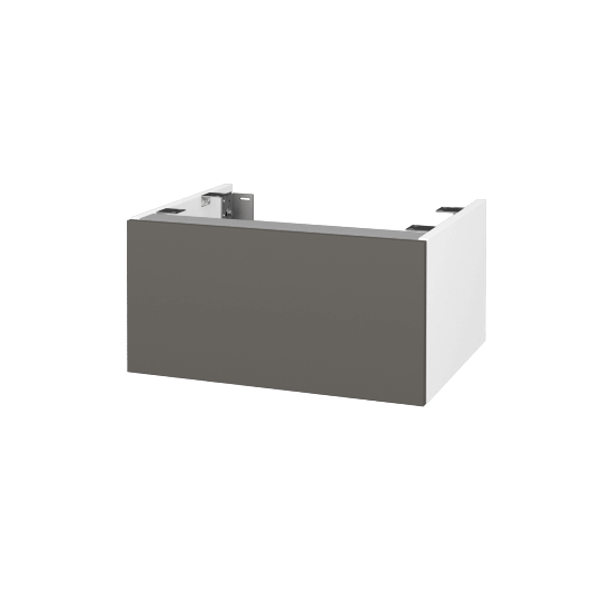 Doplňková skříňka pod desku DSD SZZ1 60 (výška 30 cm)  - N01 Bílá lesk - N06 Lava - Ne