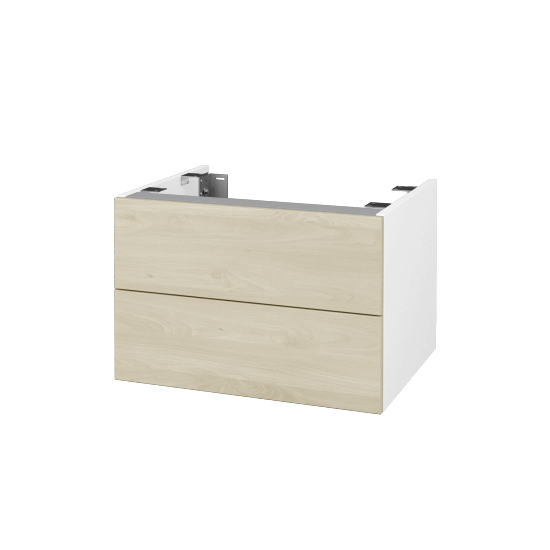 Doplnková skrinka pod dosku DSD SZZ2 60 (výška 40 cm)  - N01 Biela lesk - D24 Ohio - Ne