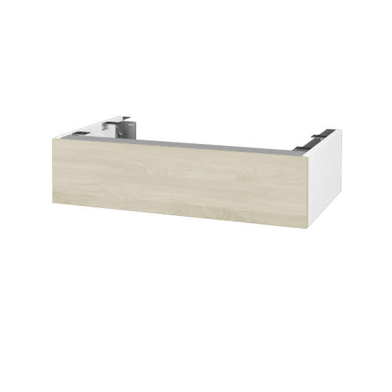 Doplnková skrinka pod dosku DSD SZZ 80 (výška 20 cm)  - N01 Biela lesk - D24 Ohio - Ne