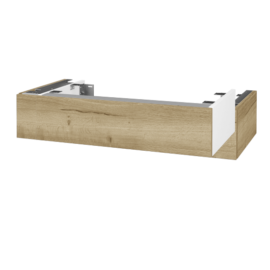 Doplnková skrinka pod dosku DSD SZZ 80 (výška 20 cm)  - N01 Biela lesk - D26 Ontario - Ne