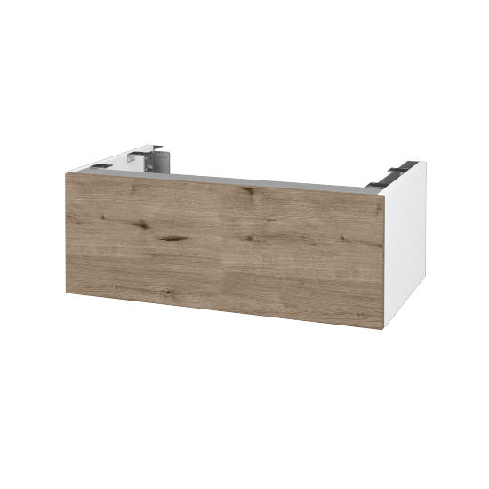 Doplnková skrinka pod dosku DSD SZZ1 80 (výška 30 cm)  - N01 Biela lesk - D23 Herkules - Ne