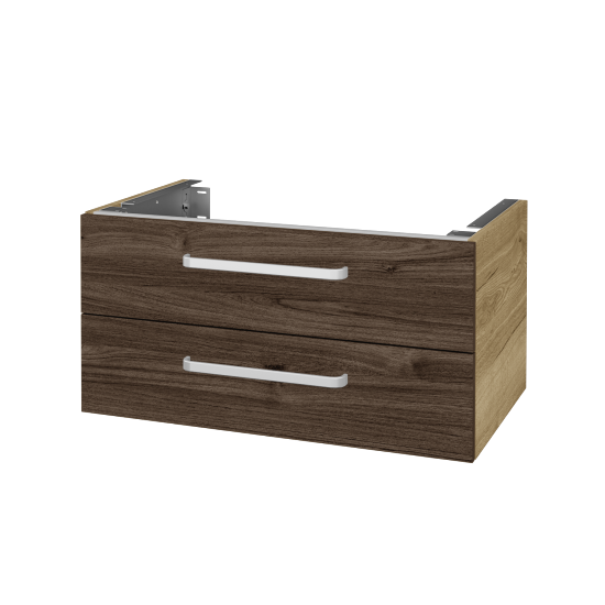 Doplnková skrinka pod dosku DSD SZZ2 80 (výška 40 cm)  - D26 Ontario - Úchytka T01 - D25 Teak - Ne