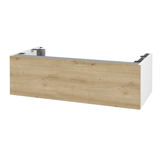 Doplnková skrinka pod dosku DSD SZZ1 100 (výška 30 cm)  - N01 Biela lesk - D22 Karamel - Ne