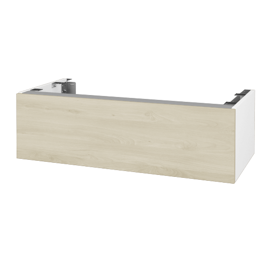 Doplnková skrinka pod dosku DSD SZZ1 100 (výška 30 cm)  - N01 Biela lesk - D24 Ohio - Ne