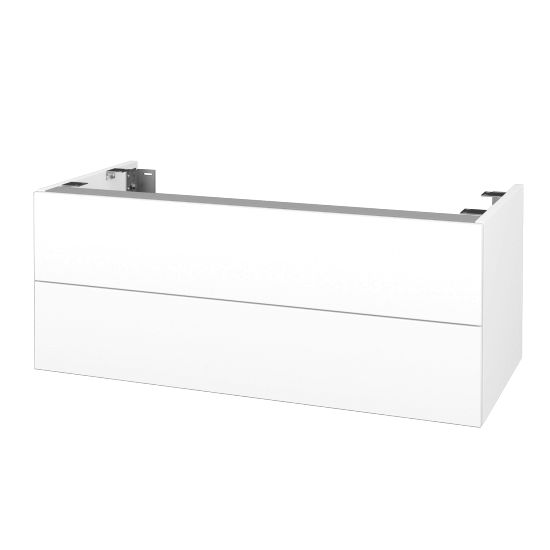 Doplňková skříňka pod desku DSD SZZ2 100 (výška 40 cm)  - N01 Bílá lesk - M01 Bílá mat - Ne