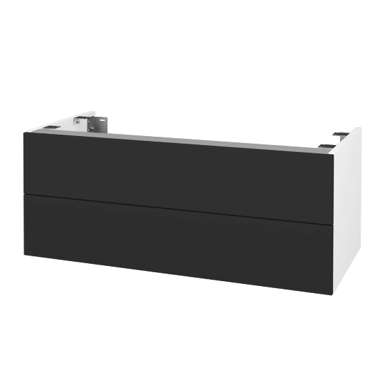 Doplňková skříňka pod desku DSD SZZ2 100 (výška 40 cm)  - N01 Bílá lesk - N03 Graphite - Ne