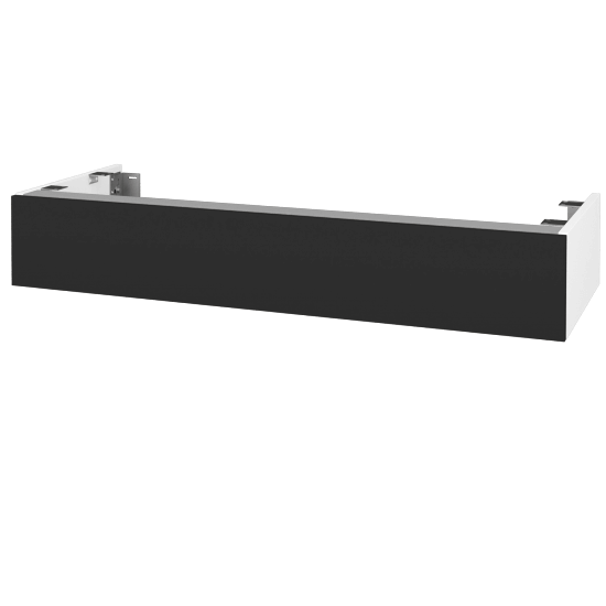 Doplnková skrinka pod dosku DSD SZZ 120 (výška 20 cm)  - N01 Biela lesk - L03 Antracit vysoký lesk - Ne