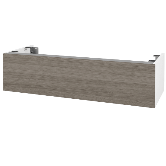 Doplňková skříňka pod desku DSD SZZ1 120 (výška 30 cm)  - N01 Bílá lesk - D03 Cafe - Ne