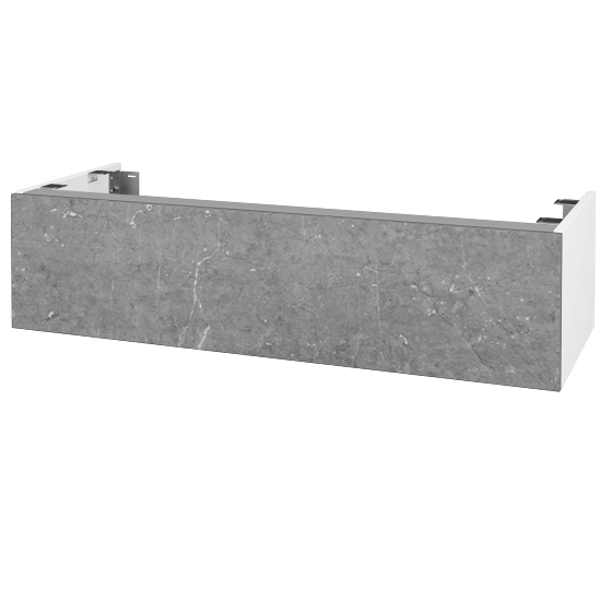 Doplnková skrinka pod dosku DSD SZZ1 120 (výška 30 cm)  - N01 Biela lesk - D20 Galaxy - Ne
