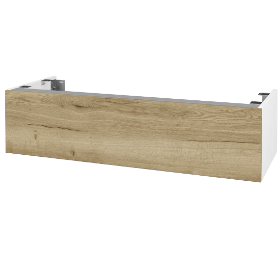 Doplnková skrinka pod dosku DSD SZZ1 120 (výška 30 cm)  - N01 Biela lesk - D26 Ontario - Ne