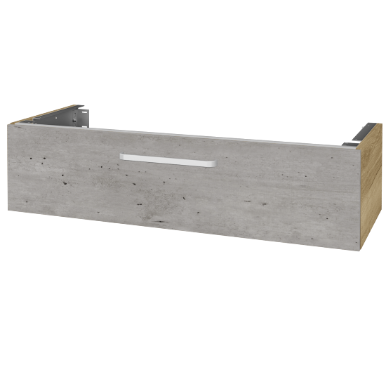 Doplnková skrinka pod dosku DSD SZZ1 120 (výška 30 cm)  - D26 Ontario - Úchytka T01 - D01 Betón - Ne