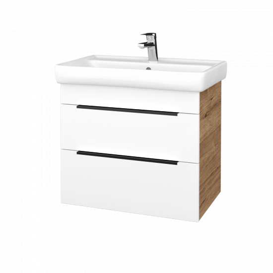 Umývadlová skrinka BENEFIT SZZ2 70 (umývadlo Q)  - D23 Herkules - Úchytka T07 - N01 Biela lesk