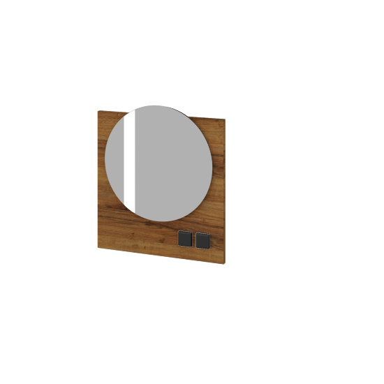 Zrkadlo INVENCE ZCOE 60  - D27 Cognac