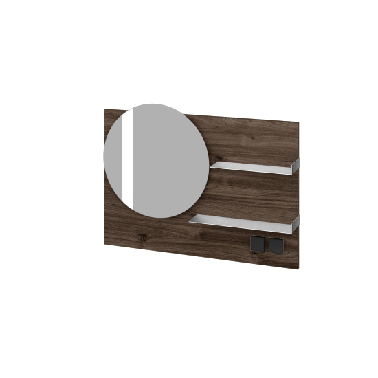 Zrkadlo INVENCE ZCOPE 90  - D25 Teak