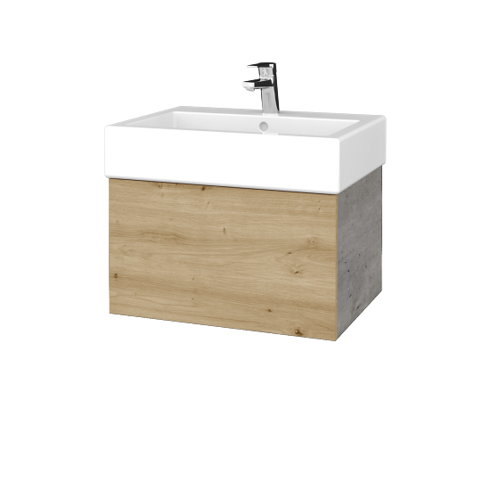 Umývadlová skrinka VARIANTE SZZ 60 pre úmyvadlo Duravit Vero - D01 Betón - D22 Karamel
