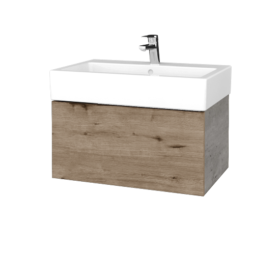 Umývadlová skrinka VARIANTE SZZ 70 pre úmyvadlo Duravit Vero - D01 Betón - D23 Herkules