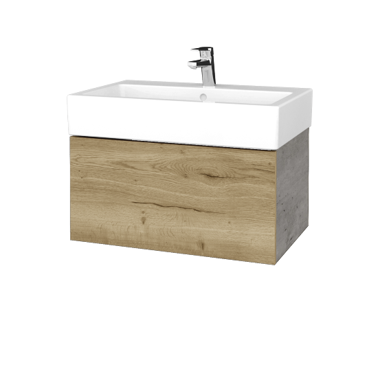 Umývadlová skrinka VARIANTE SZZ 70 pre úmyvadlo Duravit Vero - D01 Betón - D26 Ontario