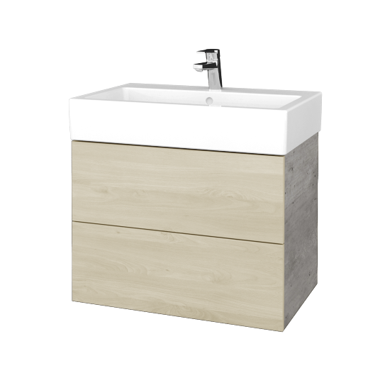 Umývadlová skrinka VARIANTE SZZ2 70 pre úmyvadlo Duravit Vero - D01 Betón - D24 Ohio