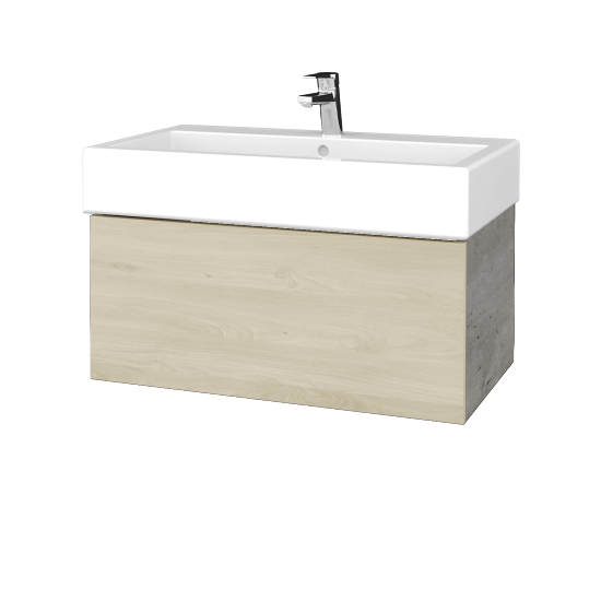 Umývadlová skrinka VARIANTE SZZ 80 pre úmyvadlo Duravit Vero - D01 Betón - D24 Ohio