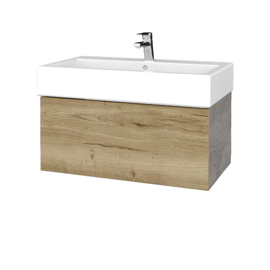 Umývadlová skrinka VARIANTE SZZ 80 pre úmyvadlo Duravit Vero - D01 Betón - D26 Ontario